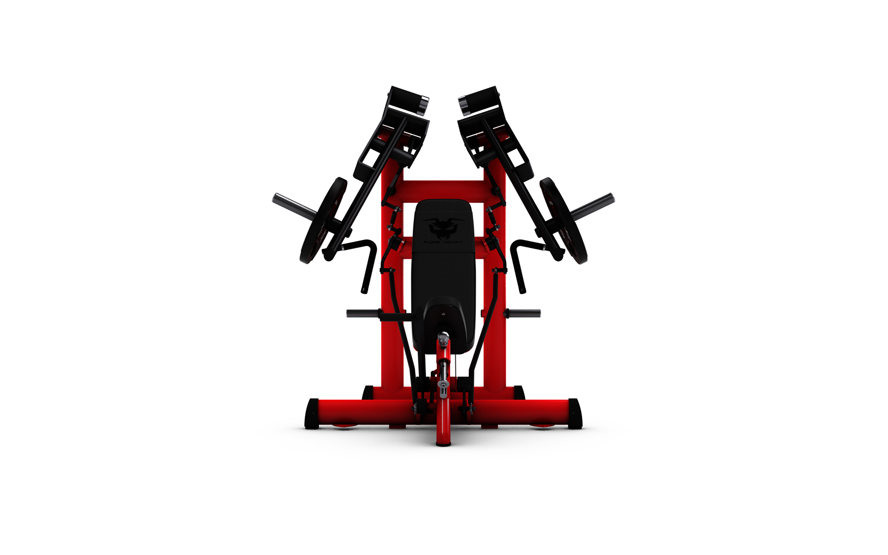 4329N PURE KRAFT Incline Chest Press Dual 3 gym80 4329n pure kraft incline chest press dual front