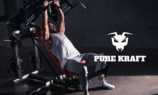 HFA 2026: Experience gym80 Strength Equipment Built for the Way Humans Perform 2 Athlete training on gym80 Pure Kraft plate-loaded incline press machine showcasing German-engineered strength equipment at the HFA 2026.